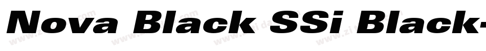 Nova Black SSi Black字体转换